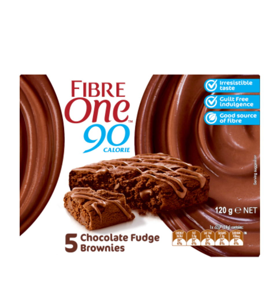 Fibre One Chocolate Fudge Brownies 5 x 24g