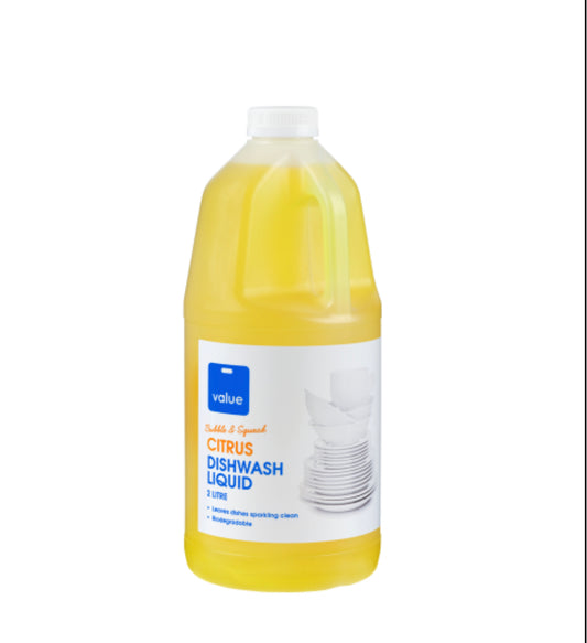 Value Citrus Dishwash Liquid 2l