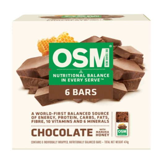 One Square Meal Chocolate With Manuka Honey Bar 6pk
