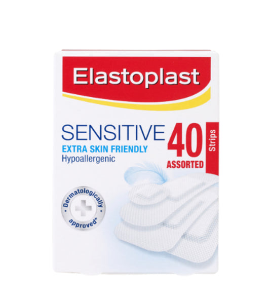 Elastoplast Assorted Sensitive Strips 40pk