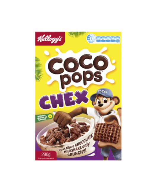 Kellogg's Coco Pops Chex Breakfast Cereal 290g -(B2B)