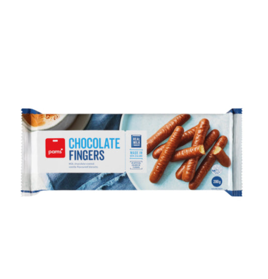 Pams Chocolate Fingers Biscuits 200g -(B2B)