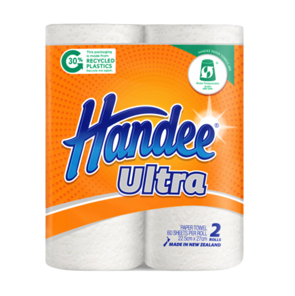 Handee Ultra 2 Ply Paper Towels 2pk – 100 Fold Distributors