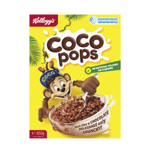 Kellogg's Coco Pops Breakfast Cereal 650g