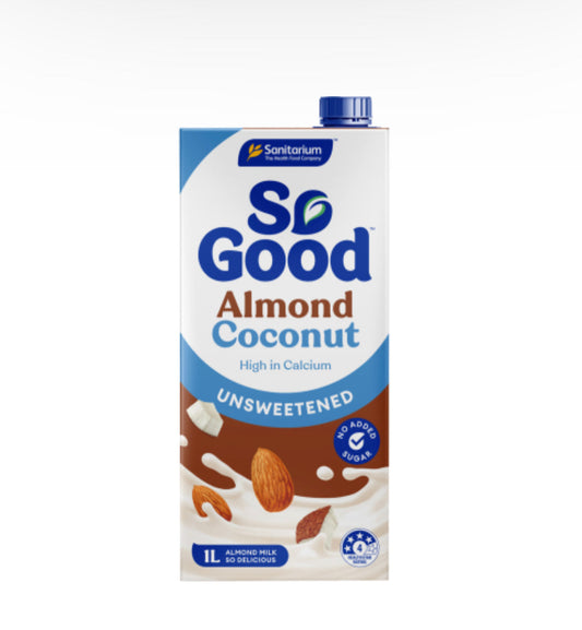 Sanitarium So Good Unsweetened Almond Coconut Milk 1l -(B2B)