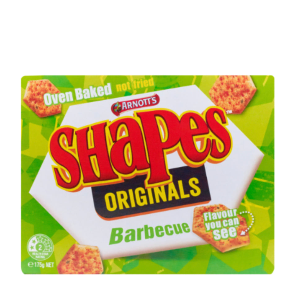 Arnott's Shapes BBQ Crackers 175g
