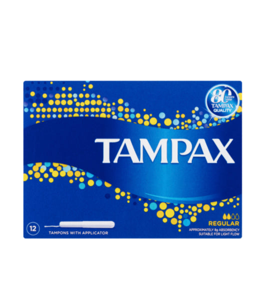 Tampax Regular Applicator Tampons 12pk