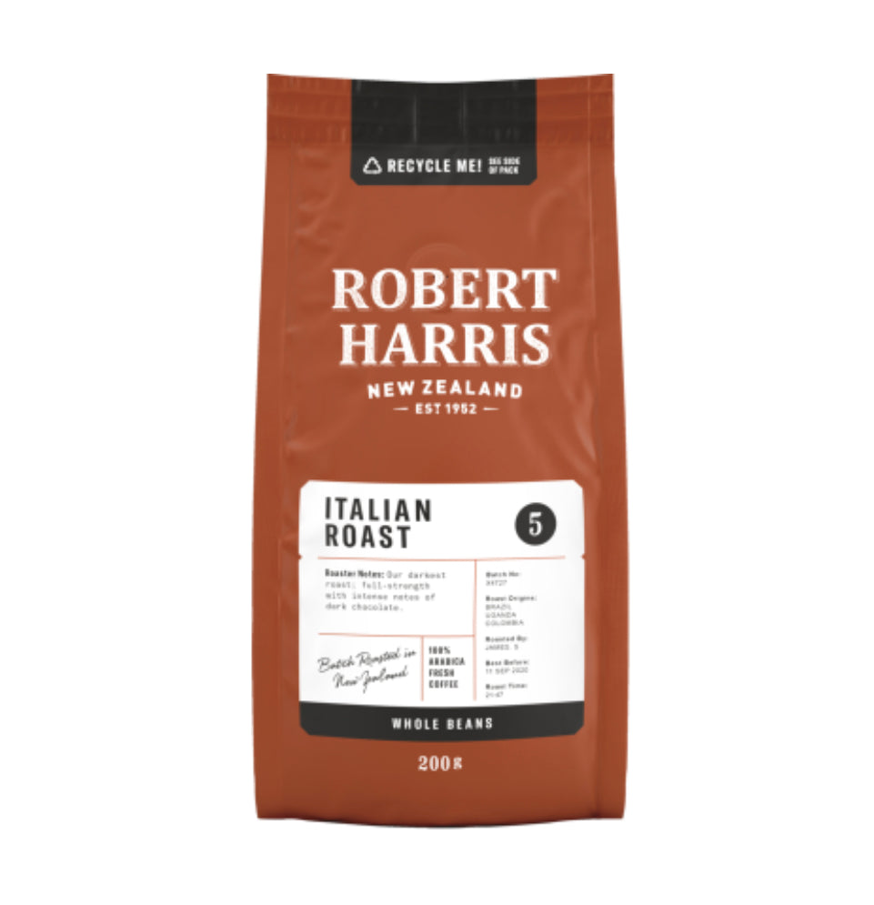 Robert Harris Italian Roast Whole Beans 200g -(B2B)