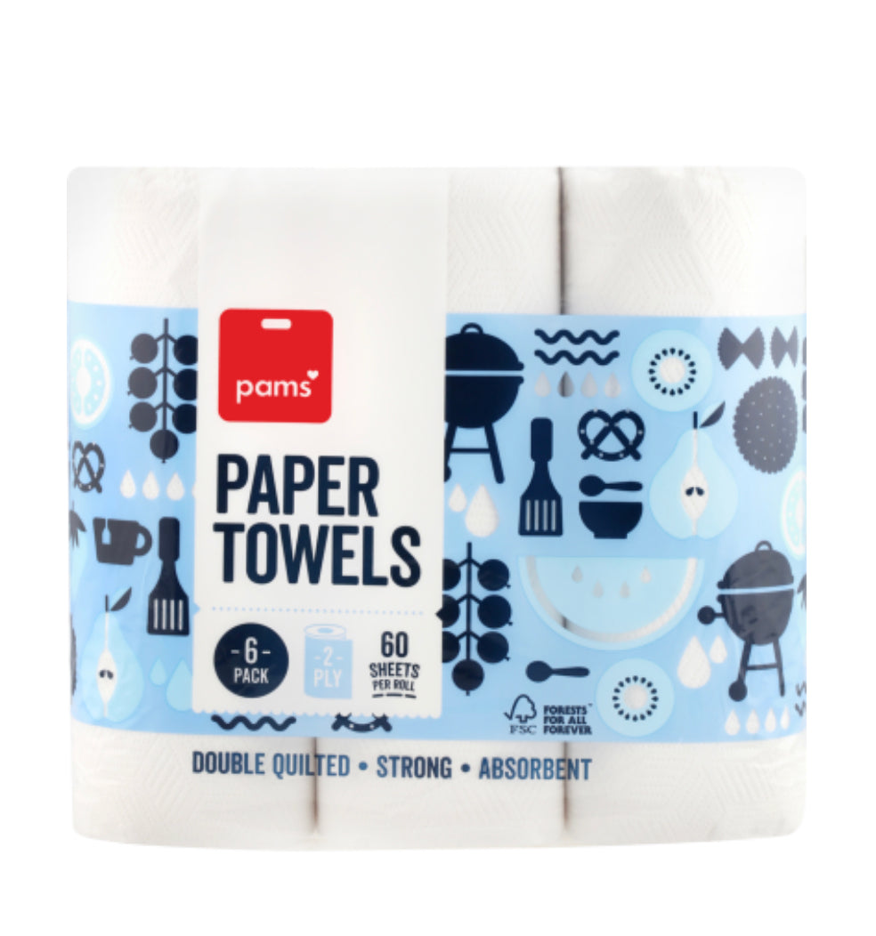Pams Paper Towel 6pk