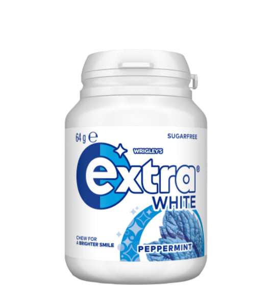 Wrigley's Extra White Peppermint Sugarfree Gum 56g