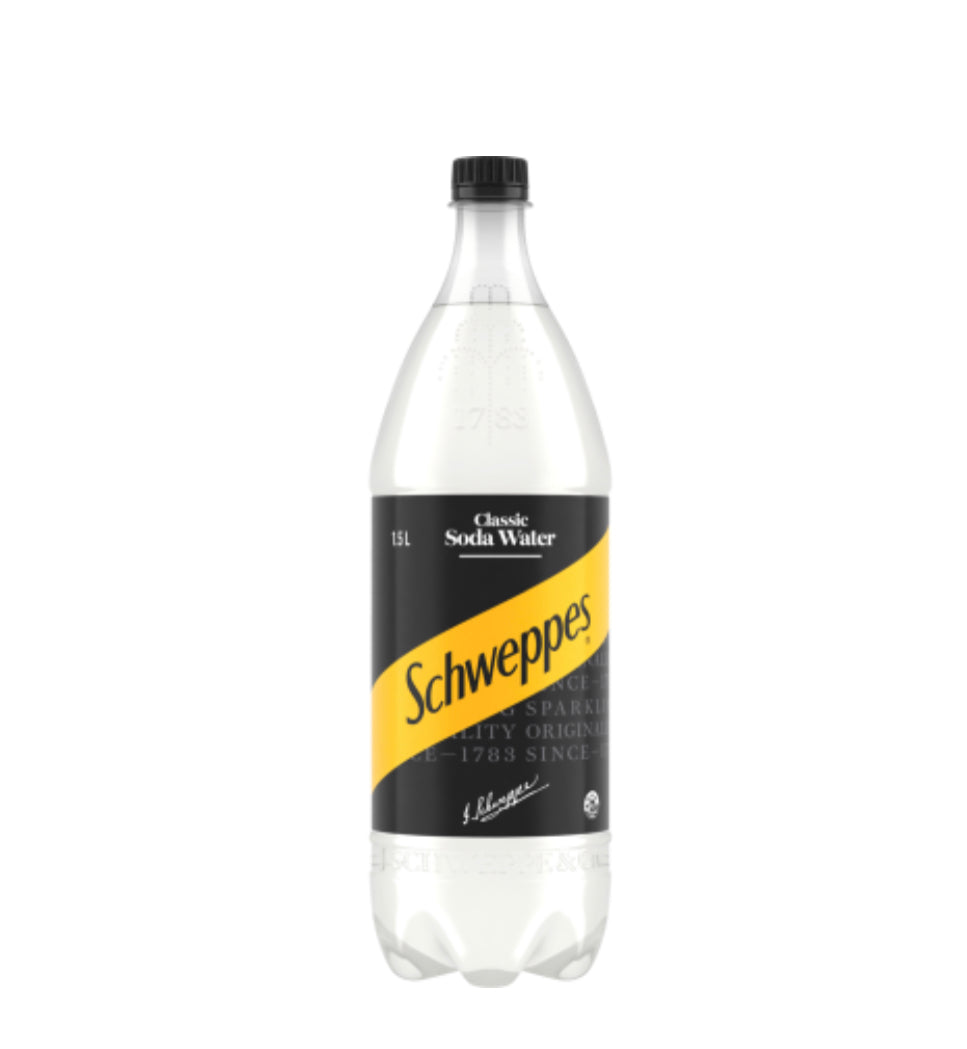 Schweppes Classic Soda Water 1.5l -(B2B)