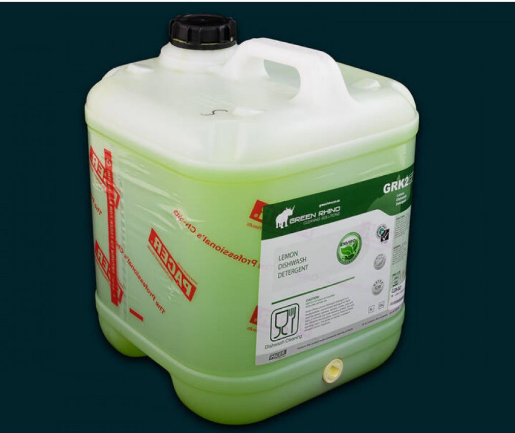 Green Rhino Dishwash Detergent 20L Lemon - (B2B)