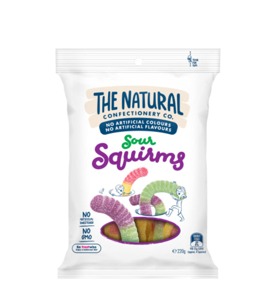 The Natural Confectionery Co. Sour Squirms 220g