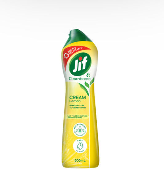 Jif Cleanboost Lemon Cream Cleanser 500ml
