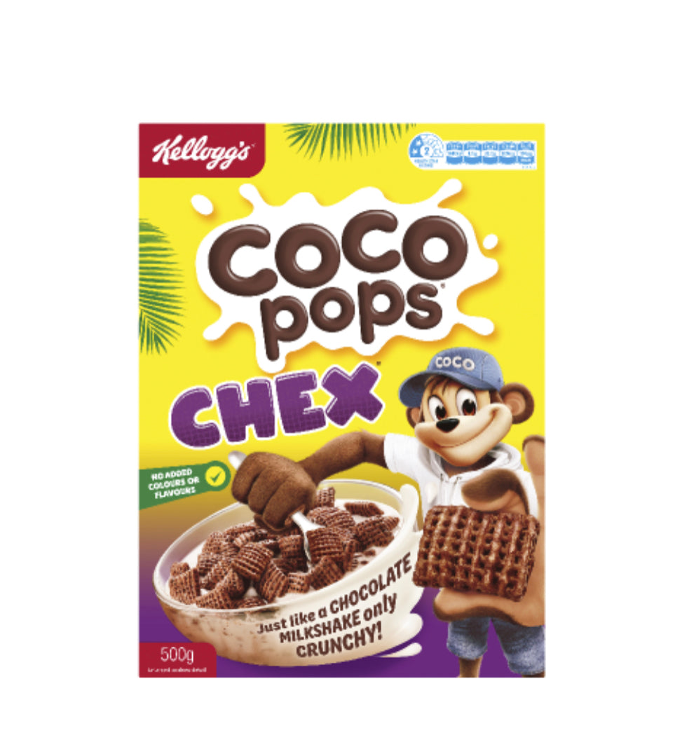 Kellogg's Coco Pops Chex Breakfast Cereal 500g