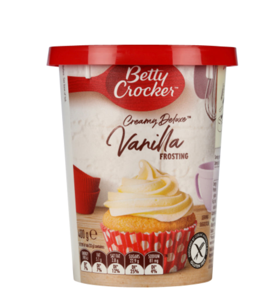 Betty Crocker Creamy Deluxe Vanilla Frosting 400g