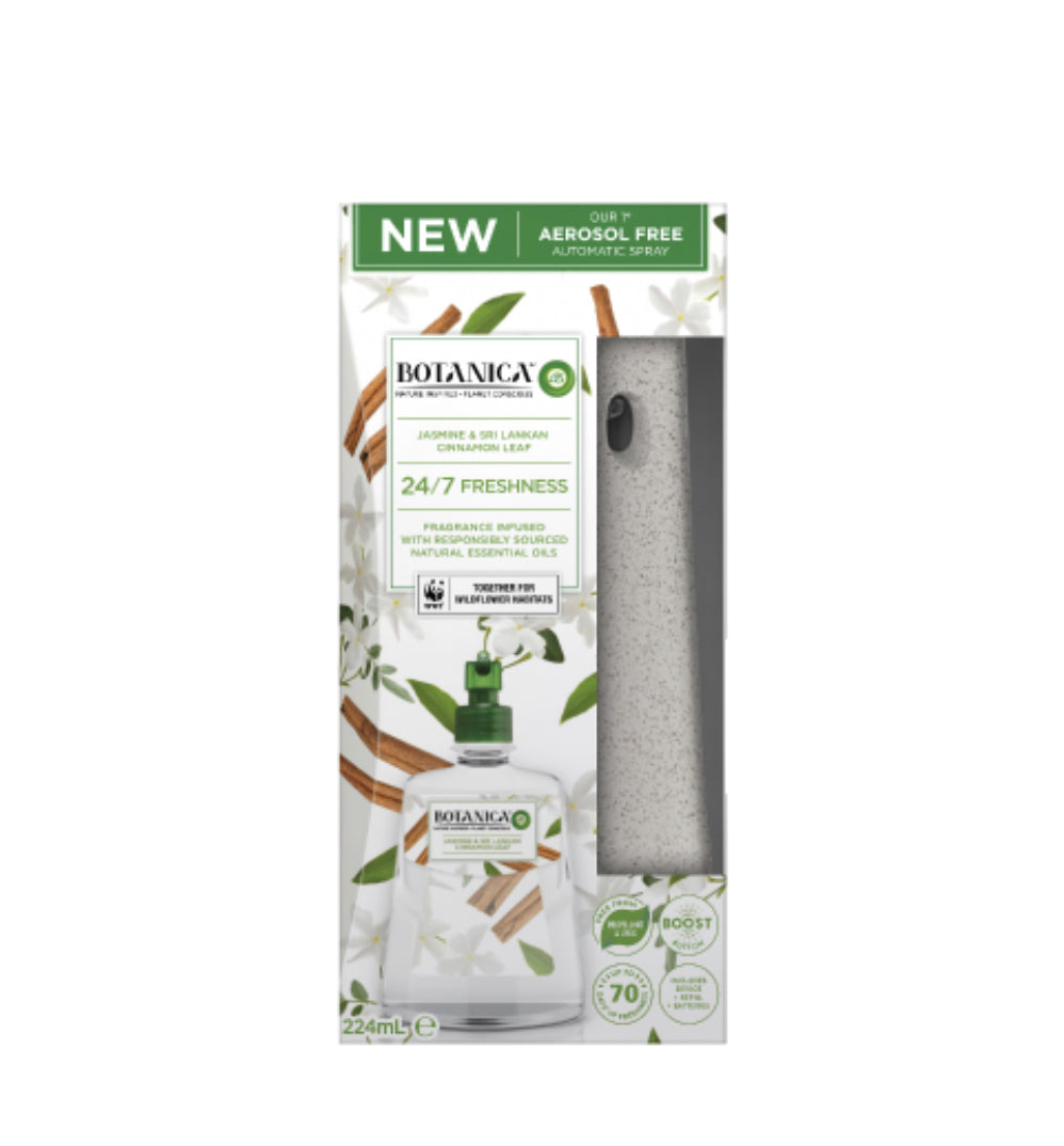 Air Wick Botanica Jasmine & Sri Lankan Cinnamon Leaf Automatic Spray 224ml