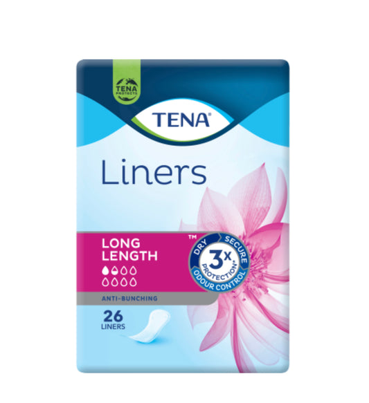 Tena Long Length Liners 26pk
