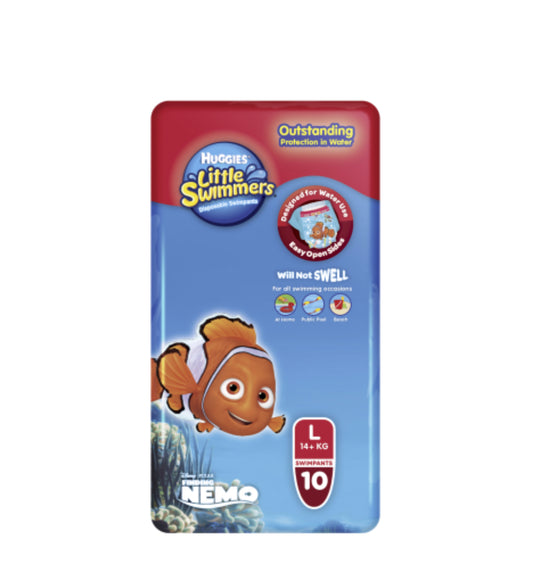 Huggies Little Swimmers Swim Nappies Large 14kg+ 10pk