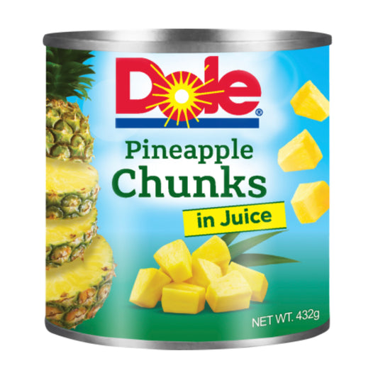 Dole Pineapple Chunks In Juice 432g