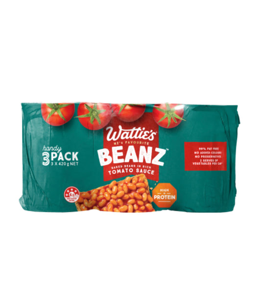 Wattie's Baked Beans In Tomato Sauce 3 x 420g