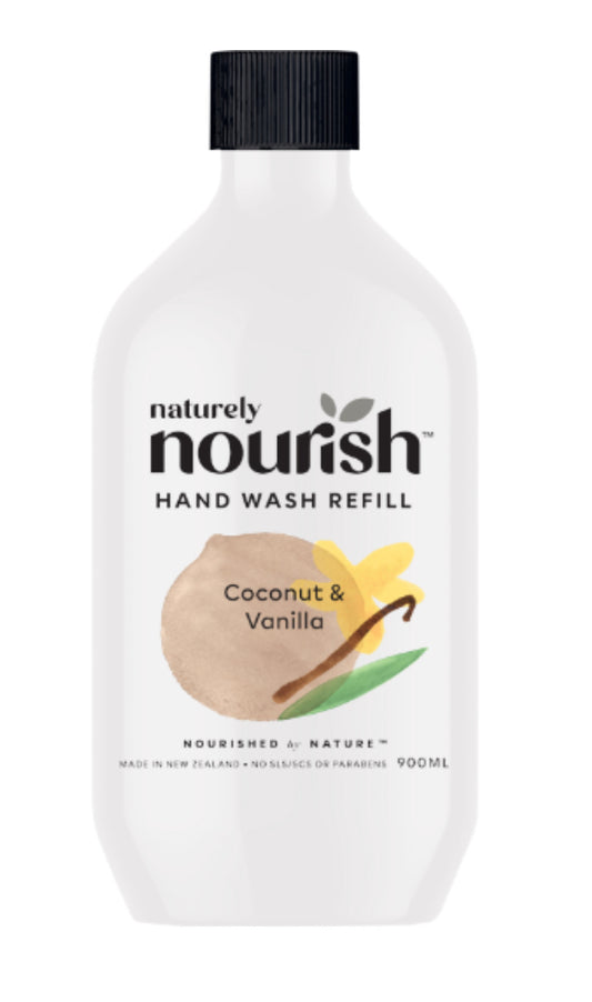 Earthwise Nourish Hand Wash Refill Coconut & Vanilla 900ml