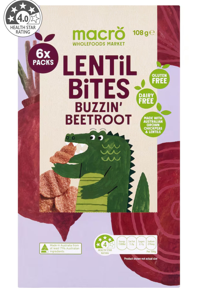 Lentil Bites Buzzin beetroot multipack