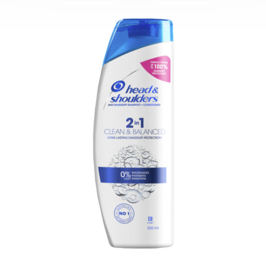Head & Shoulders Anti Dandruff Clean & Balanced 2 in 1 Shampoo + Conditioner 350ml