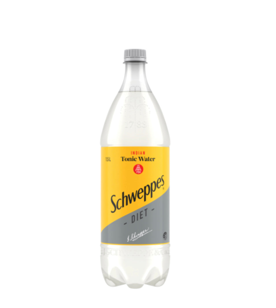 Schweppes Diet Indian Tonic Water 1.5l -(B2B)