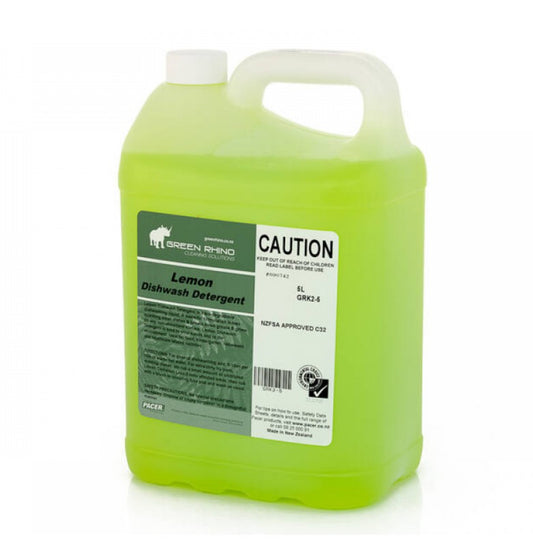 Green Rhino Dishwash Detergent 5L Lemon - (B2B)