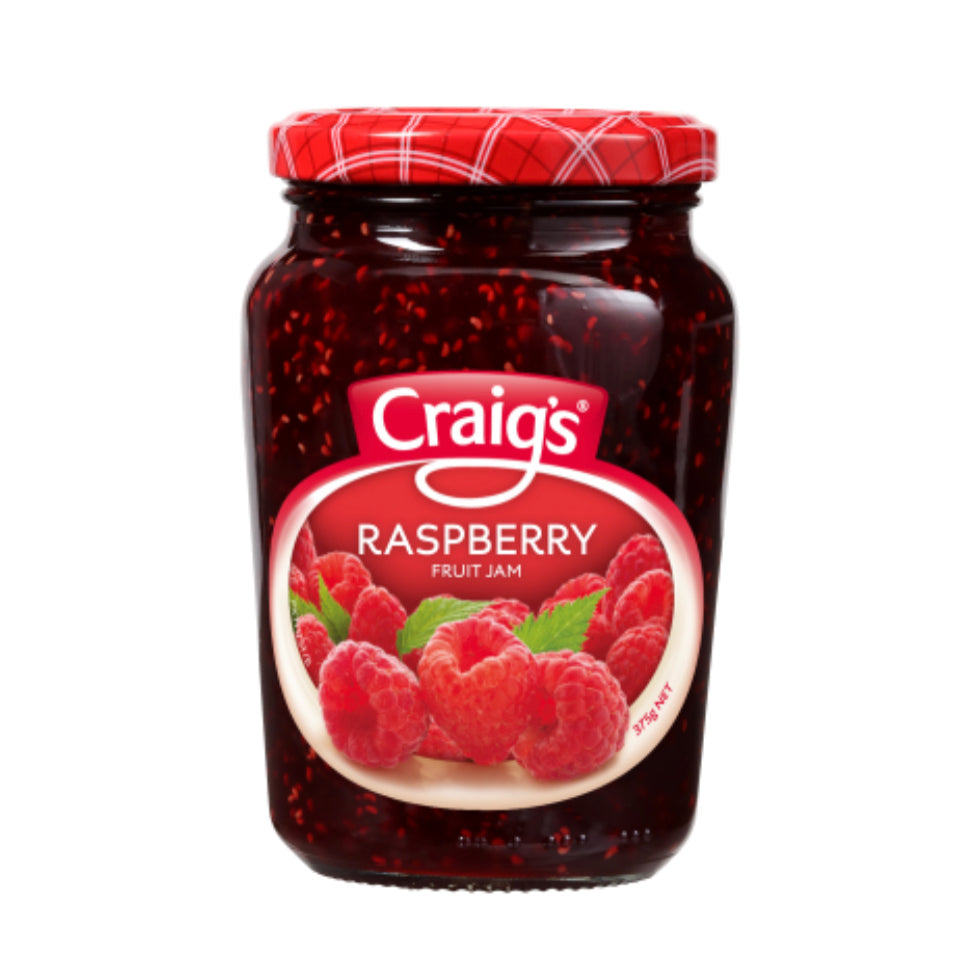 Craig's Raspberry Fruit Jam 375g-WS