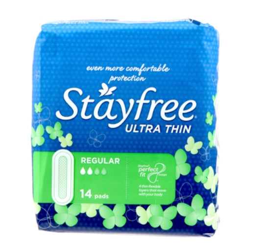 Stayfree Ultra Thin Regular Pads 14pk