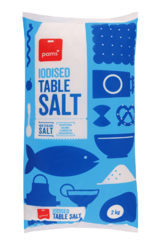 Pams Iodised Table Salt 2kg -(B2B)