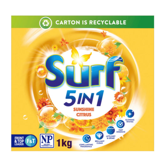 Surf Sunshine Citrus Laundry Powder 1kg -(B2B)
