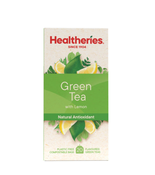 Healtheries Green Tea With Lemon Tea Bags 20pk