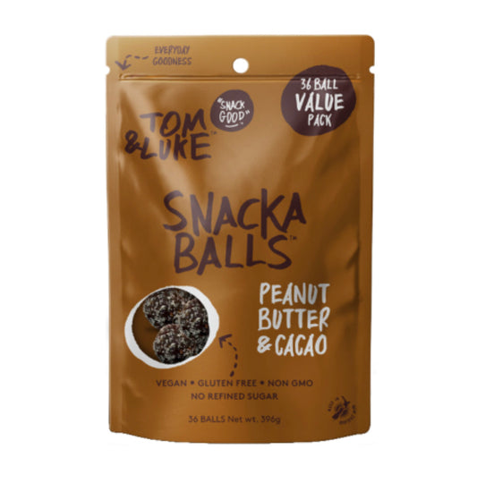 Tom & Luke Peanut Butter & Cacao Snackaballs 396g -(B2B)