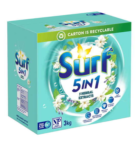 Surf Herbal Extracts Laundry Powder 3kg -(B2B)