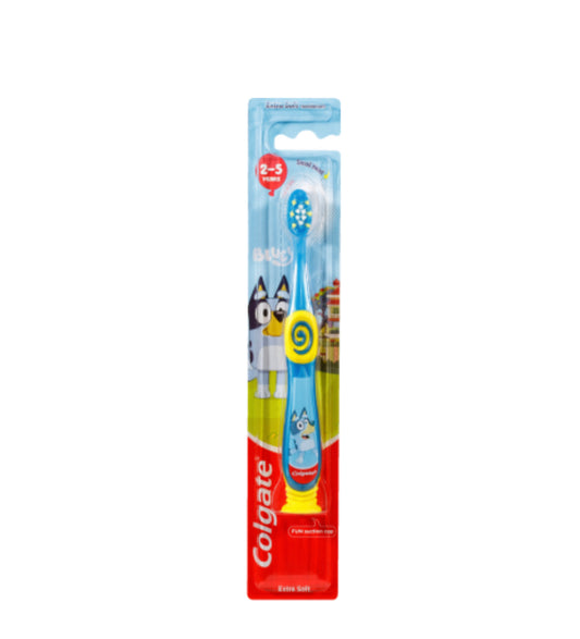 Colgate Kids Junior Bluey Extra Soft Toothbrush Ages 2-5 Years 1pk