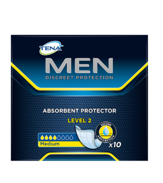 Tena Level 2 Men's Incontinence Pads 10pk