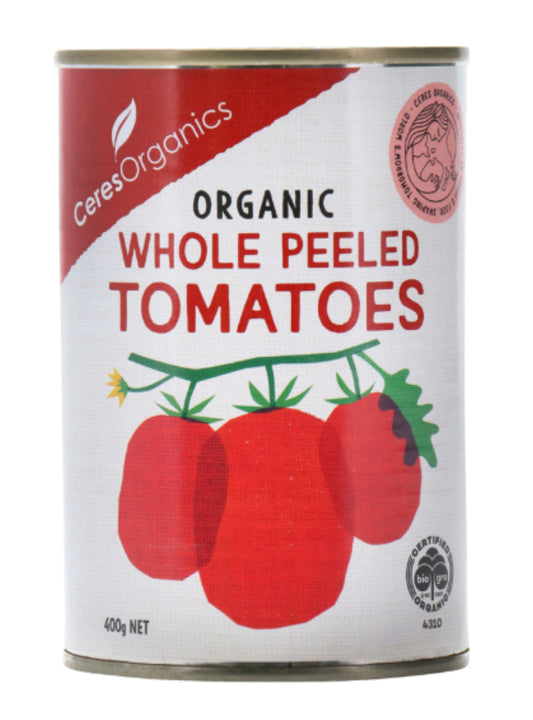 Ceres Organics Organic Whole Peeled Tomatoes 400g