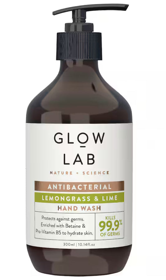 Glow Lab Antibacterial Hand Wash Lemongrass & Lime 300ml -(B2B)