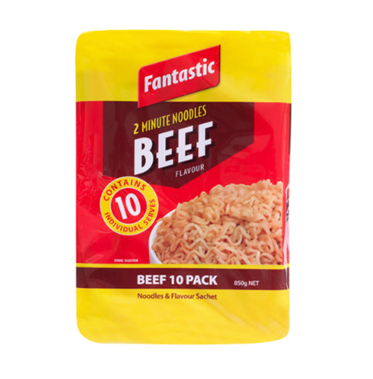 Fantastic Beef Flavour 2 Minute Beef Noodles 10pk