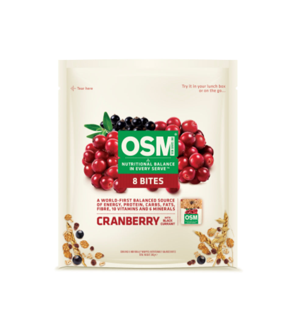 One Square Meal Cranberry With Blackcurrant Bites 8pk -(B2B)