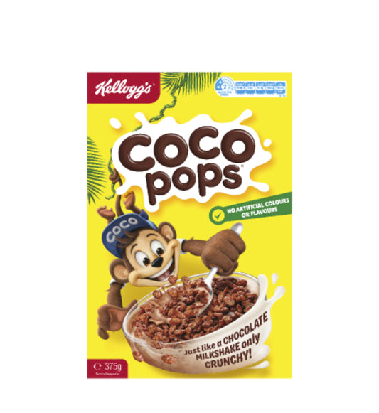 Kellogg's Coco Pops Breakfast Cereal 375g