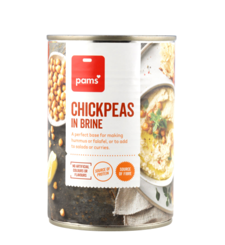 Pams Chick Peas In Brine 400g -(B2B)