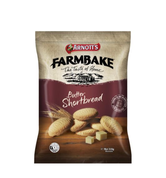 Arnott's Farmbake Butter Shortbread Biscuits 310g
