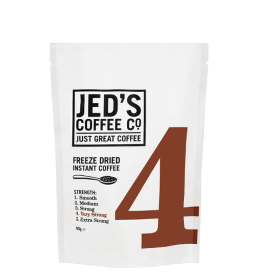 Jed's Coffee Co. #4 Very Strong Strength Instant Freeze Dried Coffee Refill 90g -(B2B)