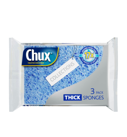 Chux Collections Thick Sponges 3pk