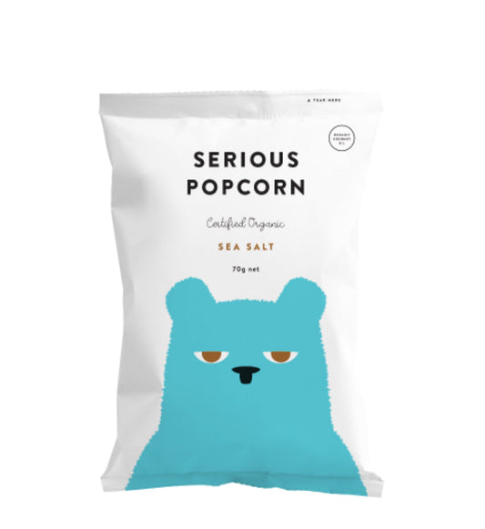 Serious Popcorn Organic Sea Salt 70g -(B2B)