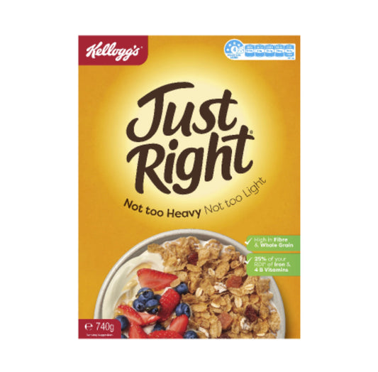 Kellogg's Just Right Original Breakfast Cereal 740g -(B2B)
